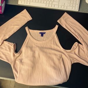 Aeropostale Pink Shoulder cut out Top